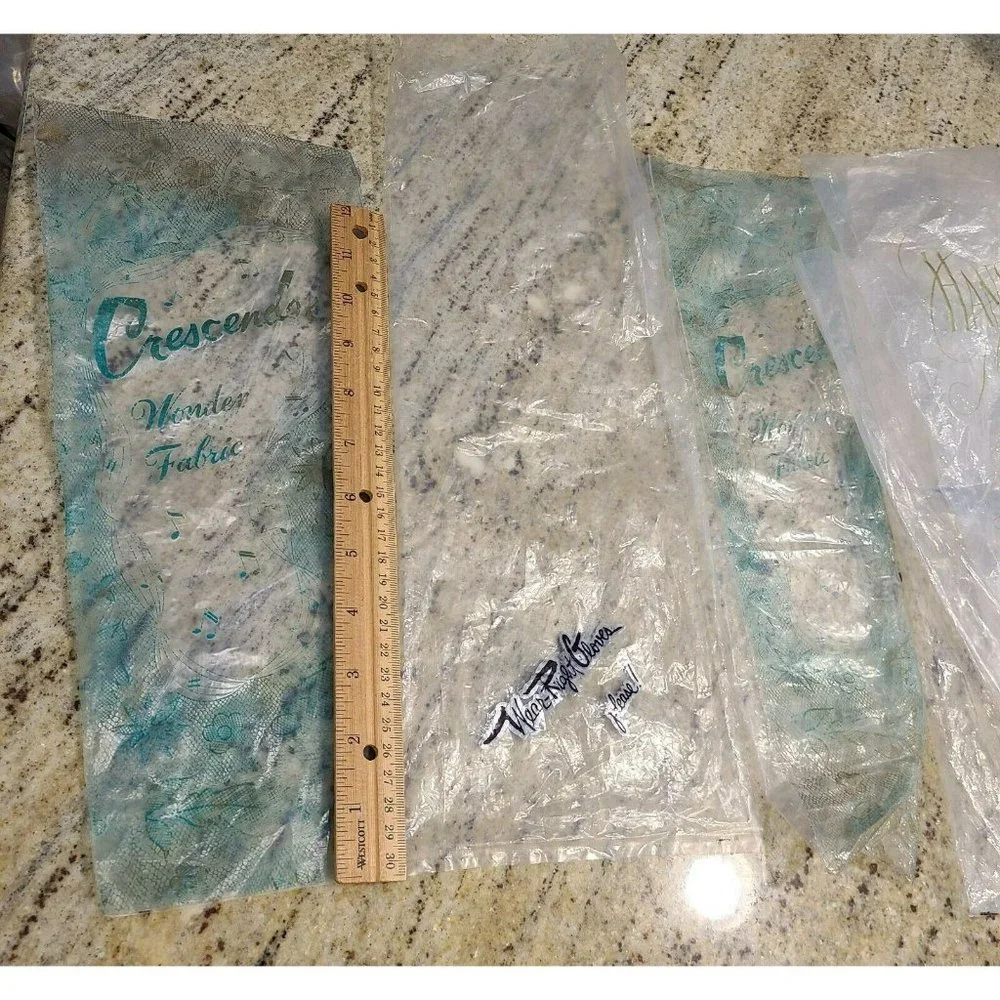 Lot of 8 Vintage Women's Glove Protective Storage Plastic Sleeves